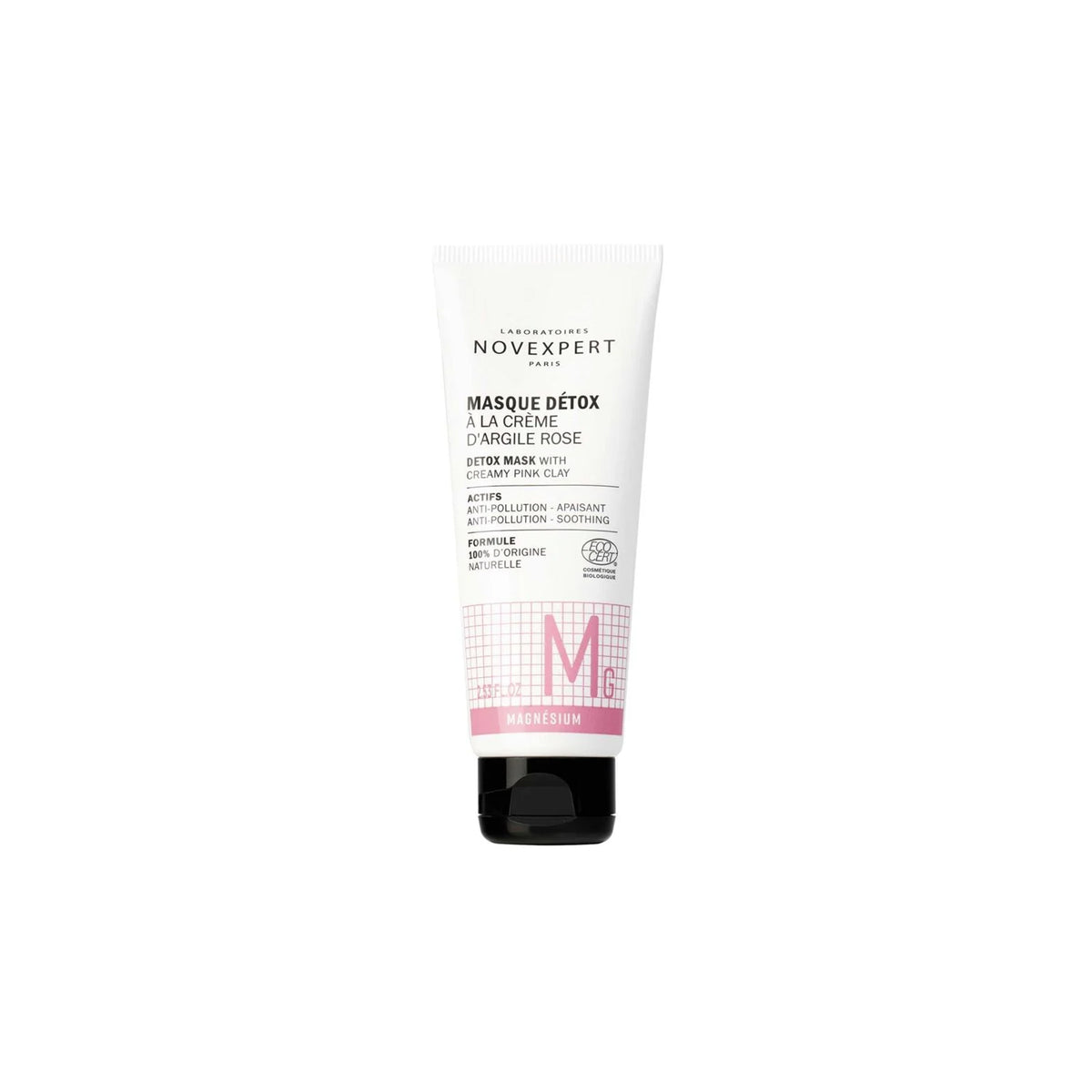 Novexpert Magnesium Detox Mask with Creamy Pink Clay 75ml