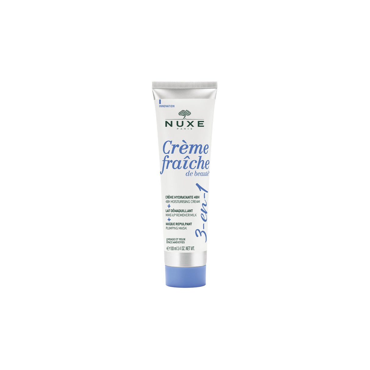 Nuxe Crème Fraîche® de Beauté 3-in-1 48H  Moisturising Cream, Make-Up Remover Milk, Plumping Mask
