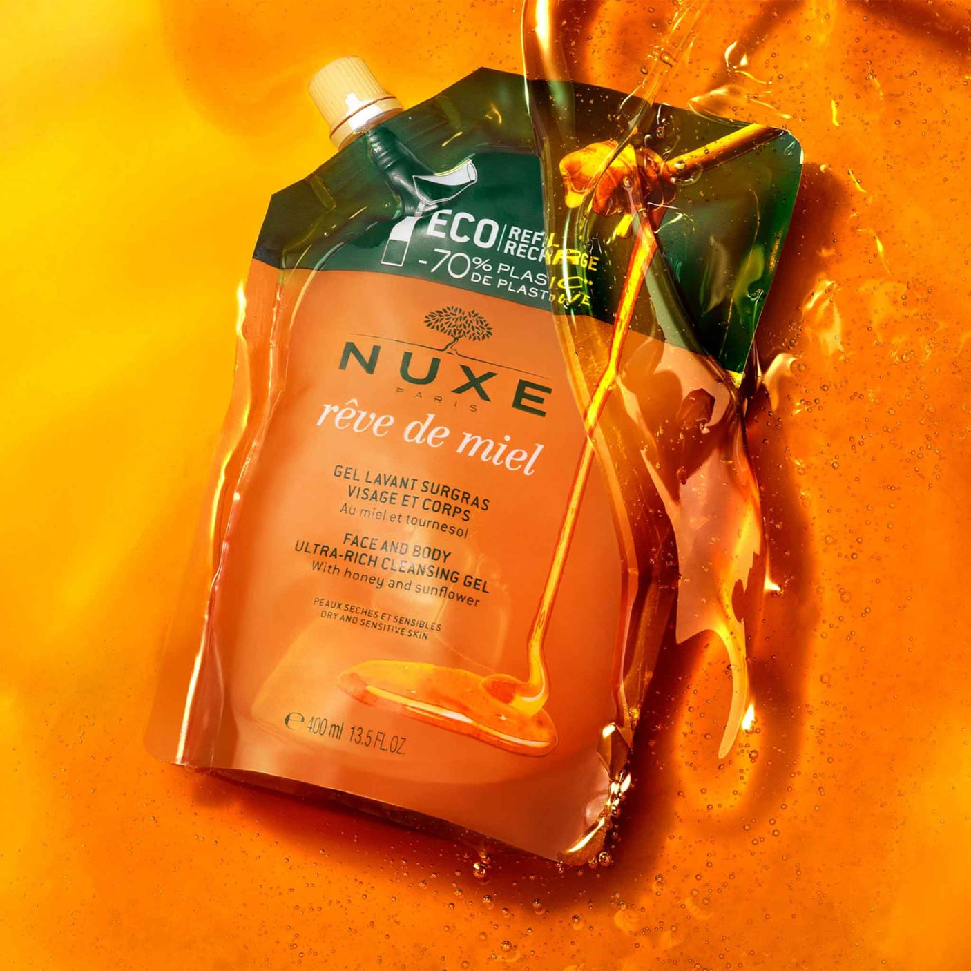 Nuxe Rêve de Miel Eco Refill Clean Gel 400ml
