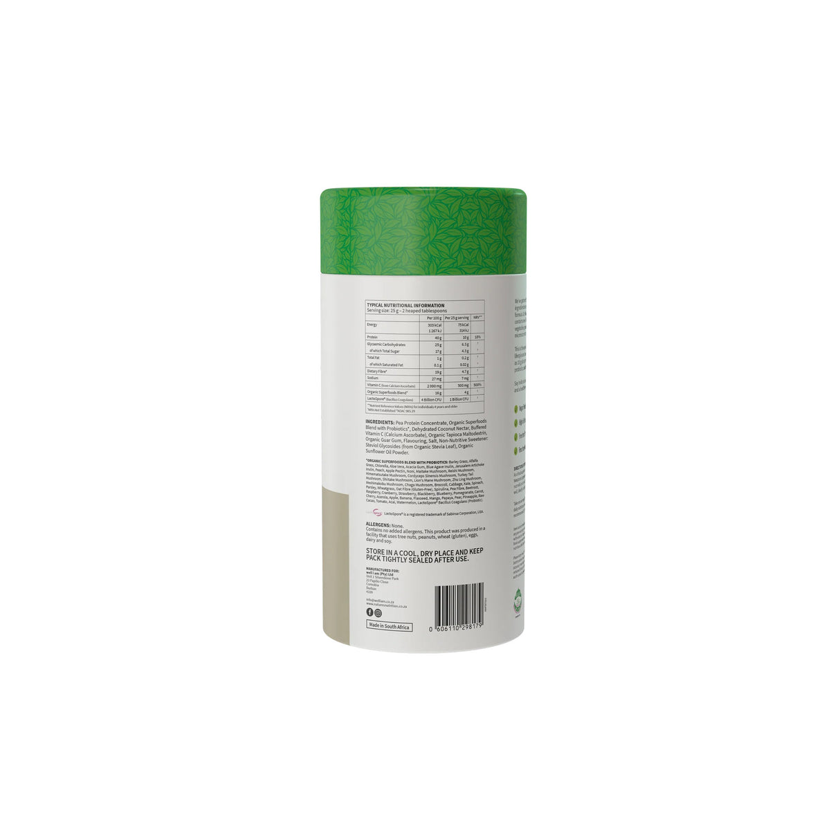 Nature's Nutrition Raw Vanilla 500g Core