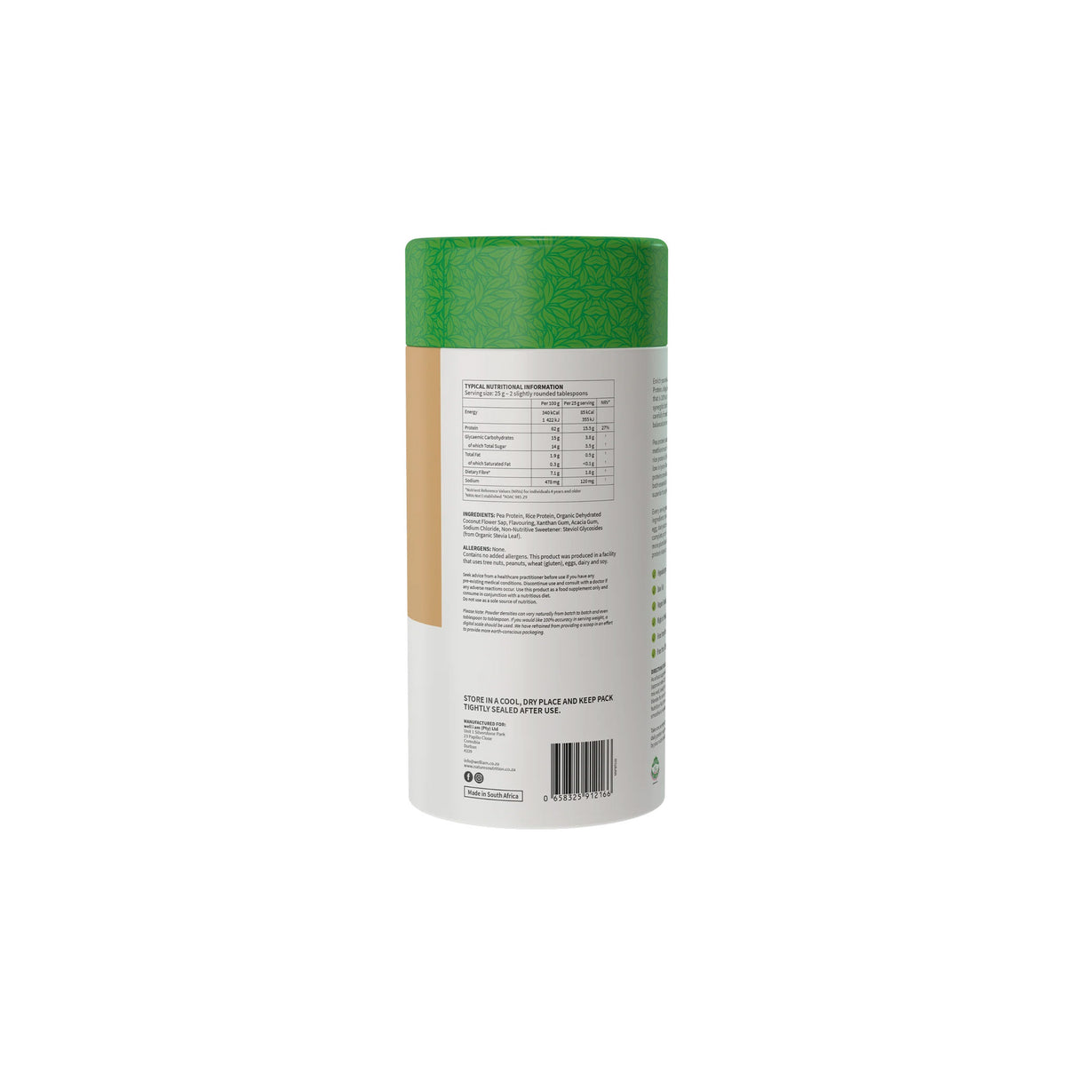 Nature's Nutrition Plant Protein Vanilla Caramel 500g