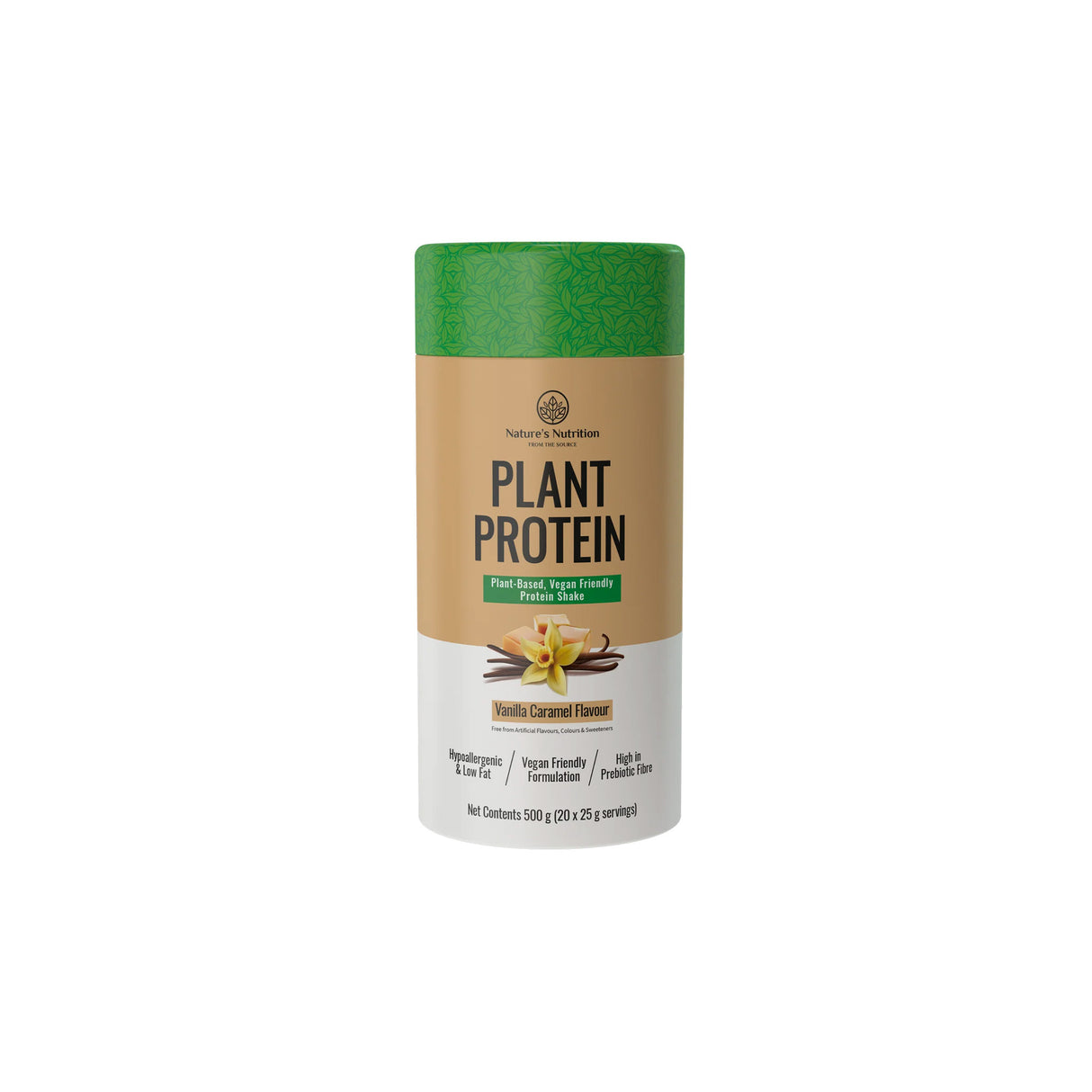 Nature's Nutrition Plant Protein Vanilla Caramel 500g