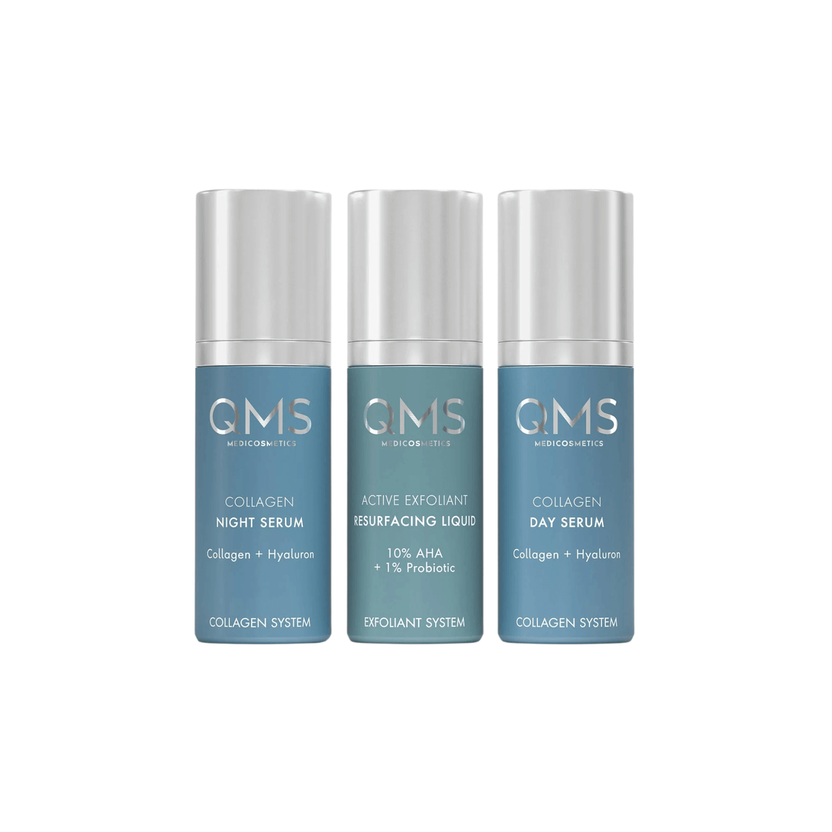 QMS Collagen + Exfoliant Set Strong 3x30ml