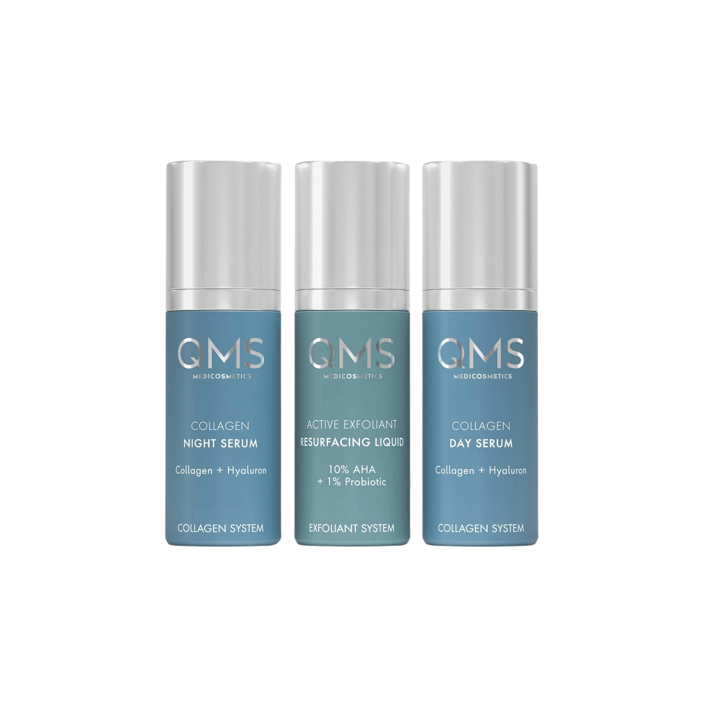 QMS Collagen + Exfoliant Set Strong 3x30ml