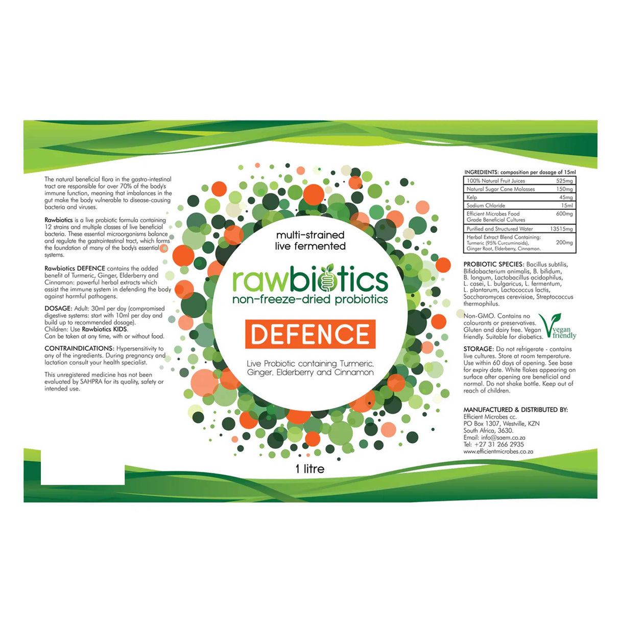 Rawbiotics Defence Probiotic 200ml