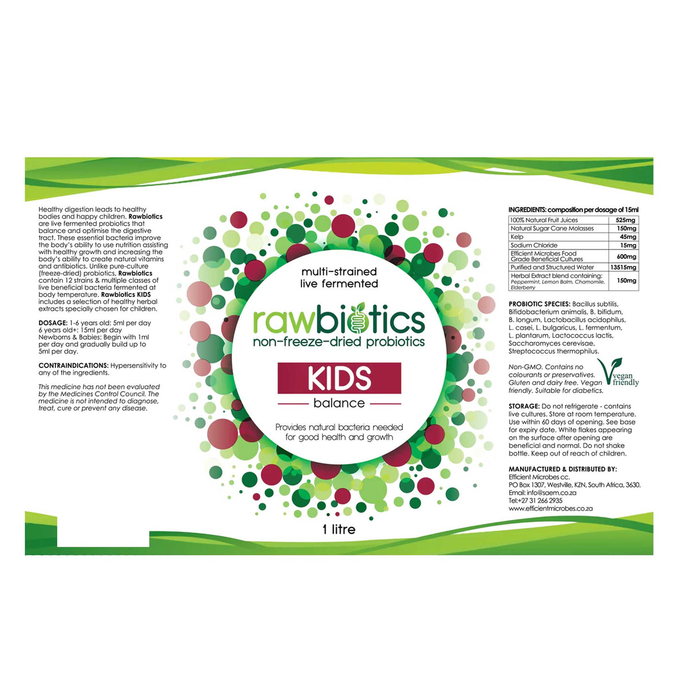 Rawbiotics Kids Balance Probiotic 200ml