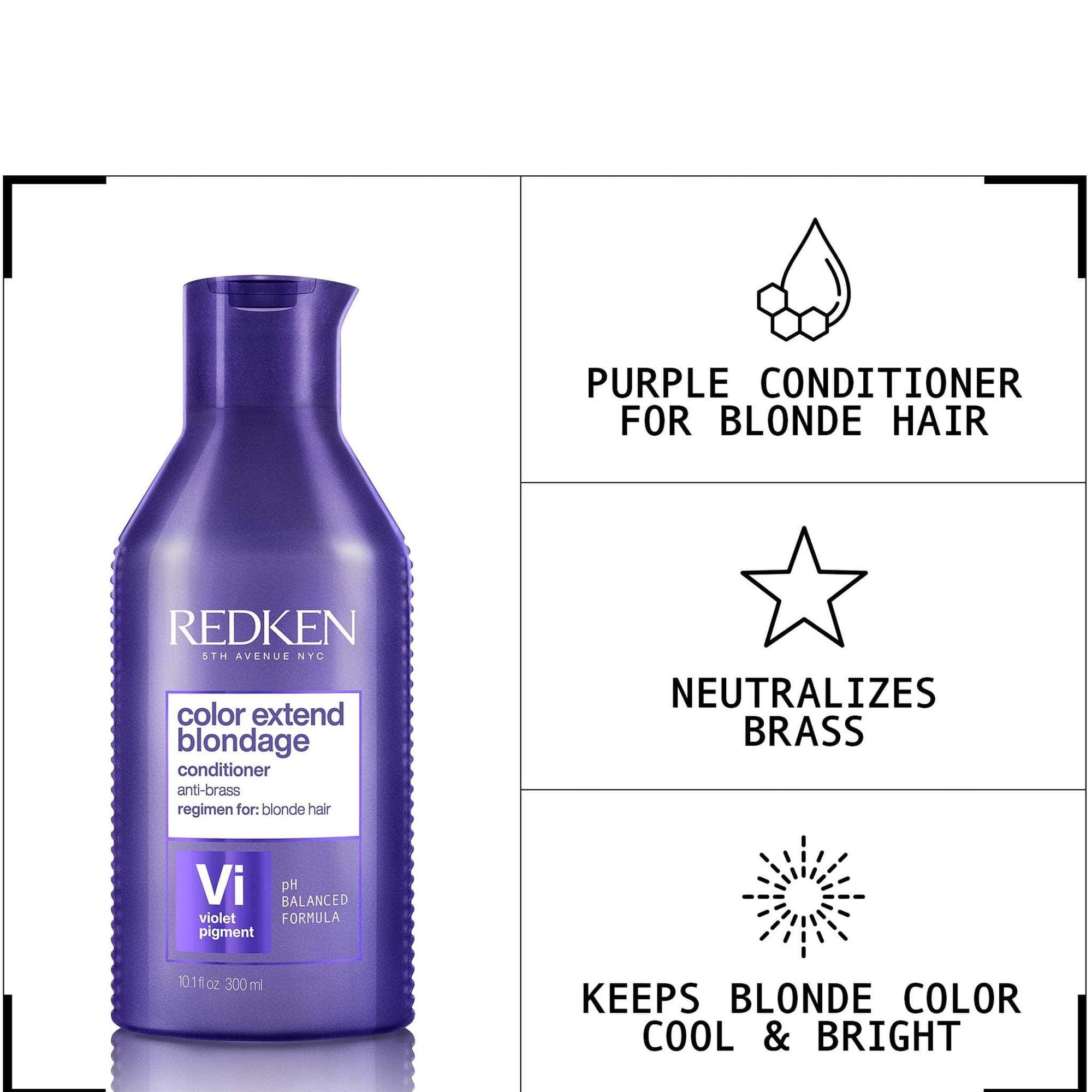 Redken Color Extend Blondage Color Depositing Conditioner 300ml - Shop Online | Retail Box