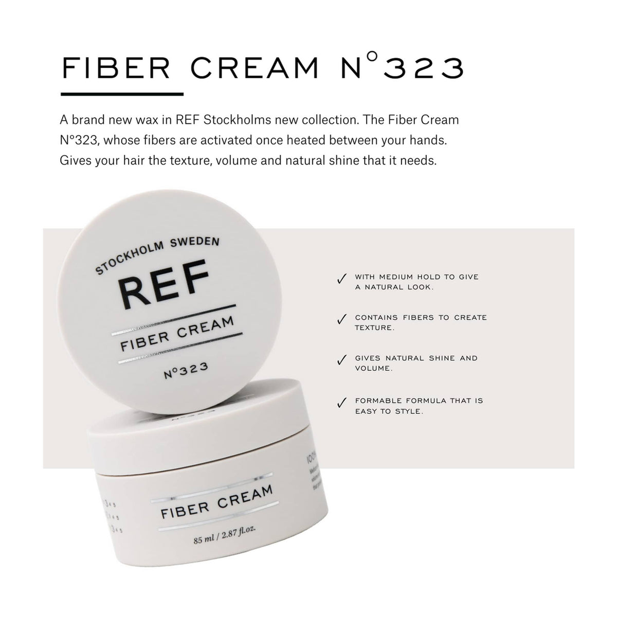 REF. Fiber Cream 85ml - Shop Online | Retail Box