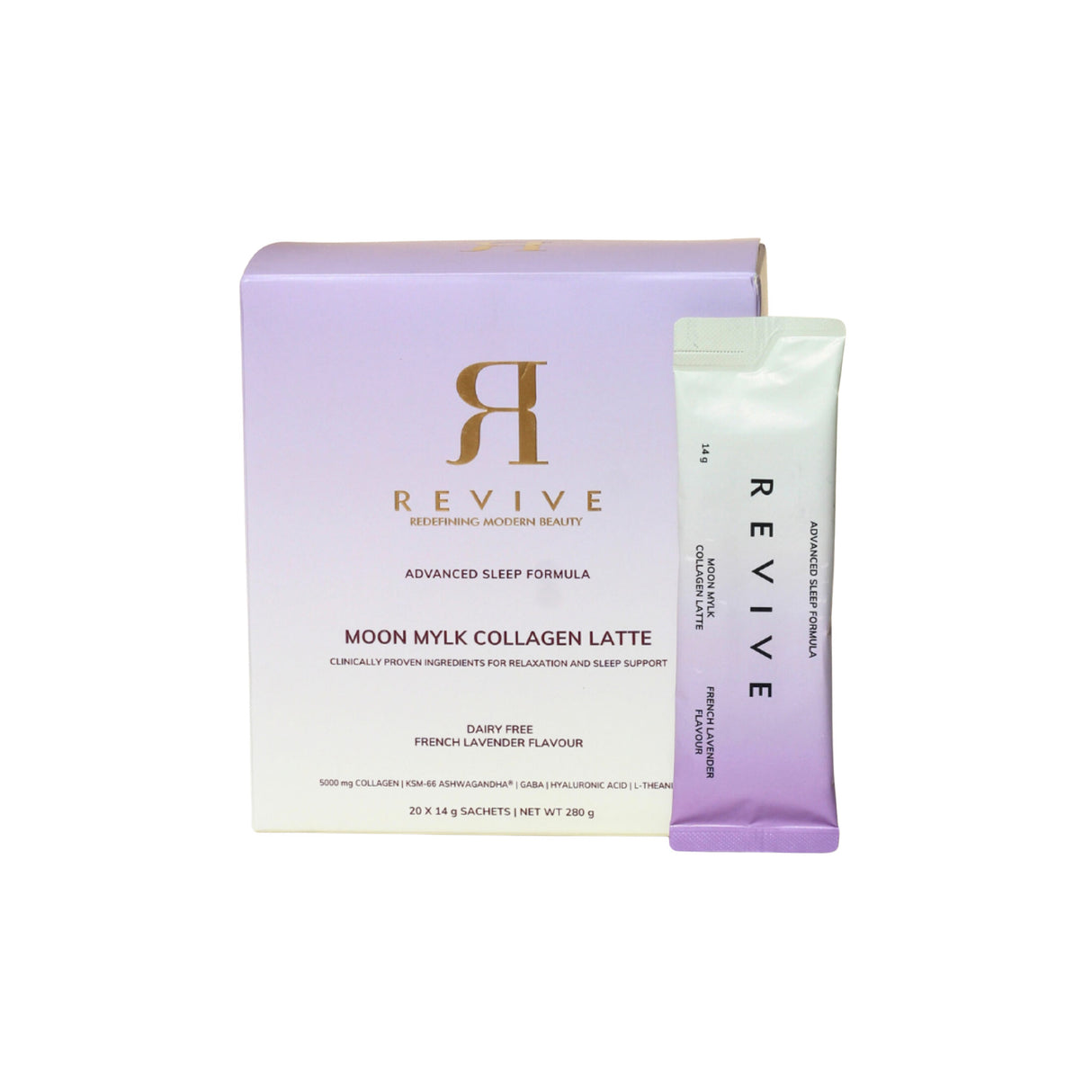 Revive Moon Mylk Collagen Latte - Advanced Sleep Formula Latte - Lavender
