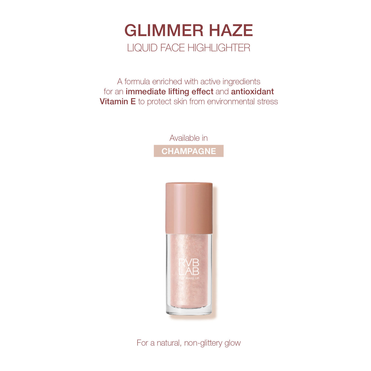 RVB Lab Glimmer Haze Liquid Face Highlighter #335