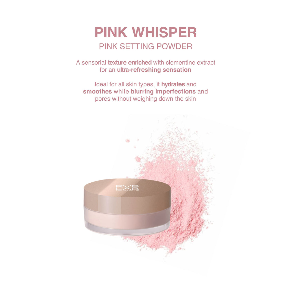 RVB Lab PINK WHISPER Pink Setting Powder #336
