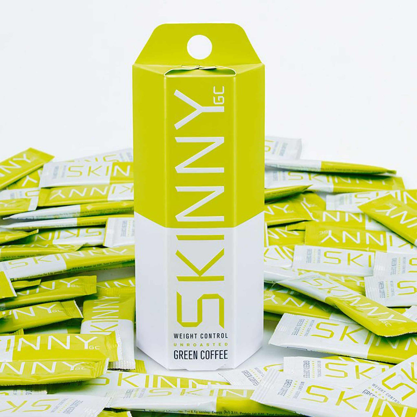 Skinny Green Coffee Carton 14 Sachets