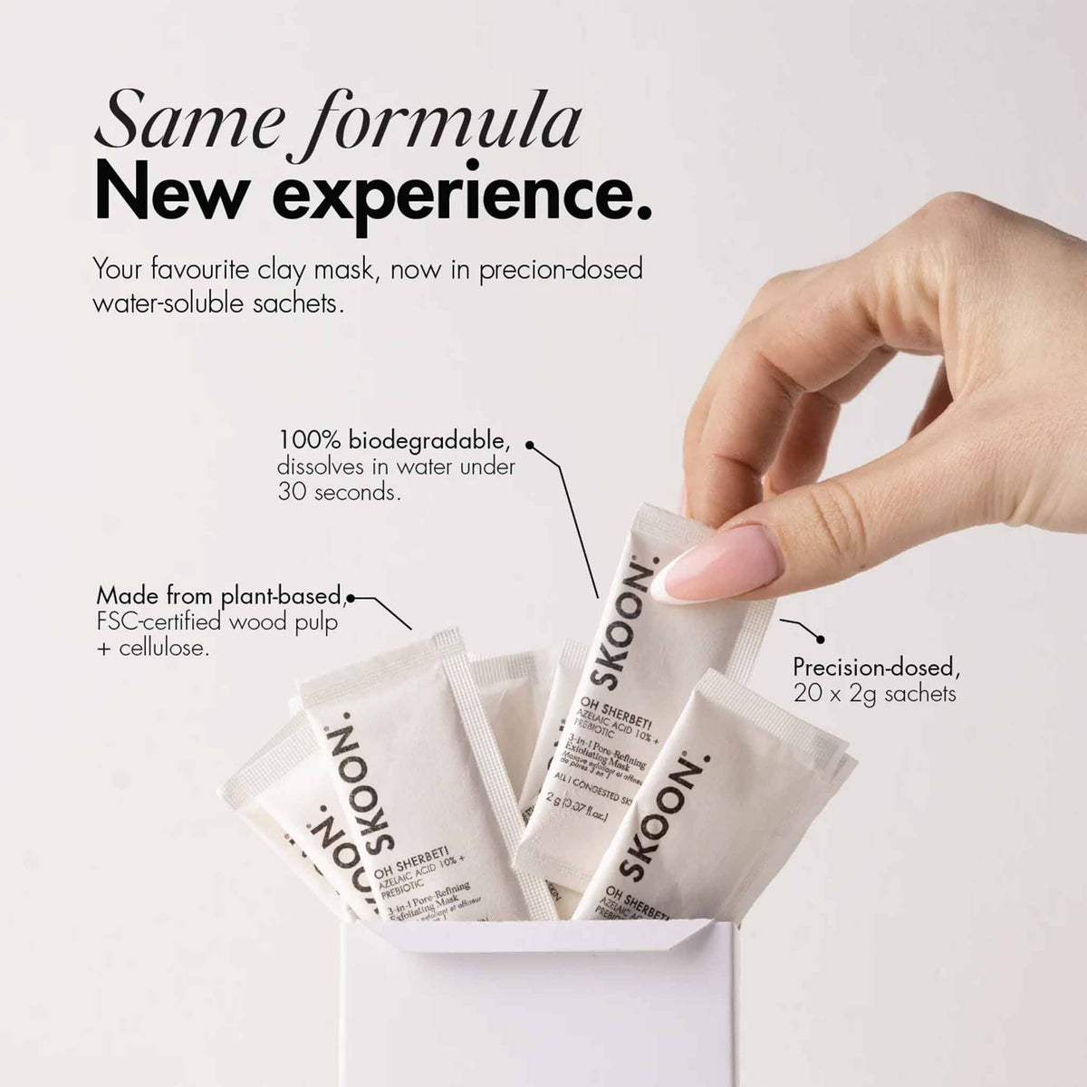OH SHERBET 3-in-1 Pore-Refining Exfoliating Mask 2gx20