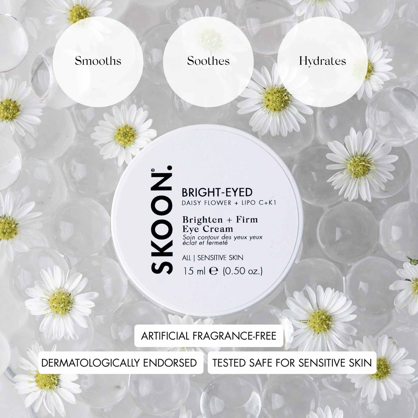 Skoon BRIGHT-EYED Brighten + Firm Eye Cream 15ml