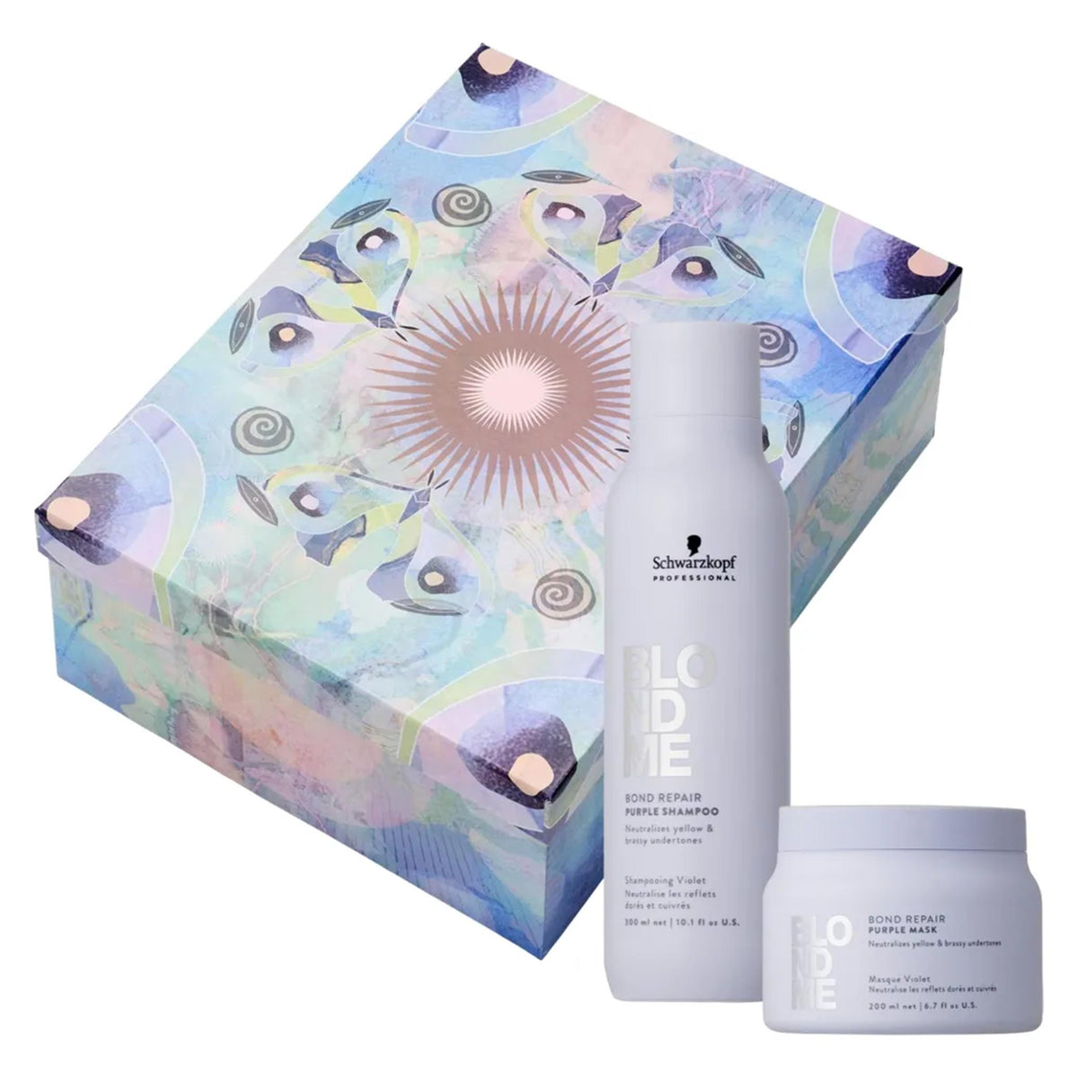 Schwarzkopf Blondme Bond Repair Purple Festive Gift Set