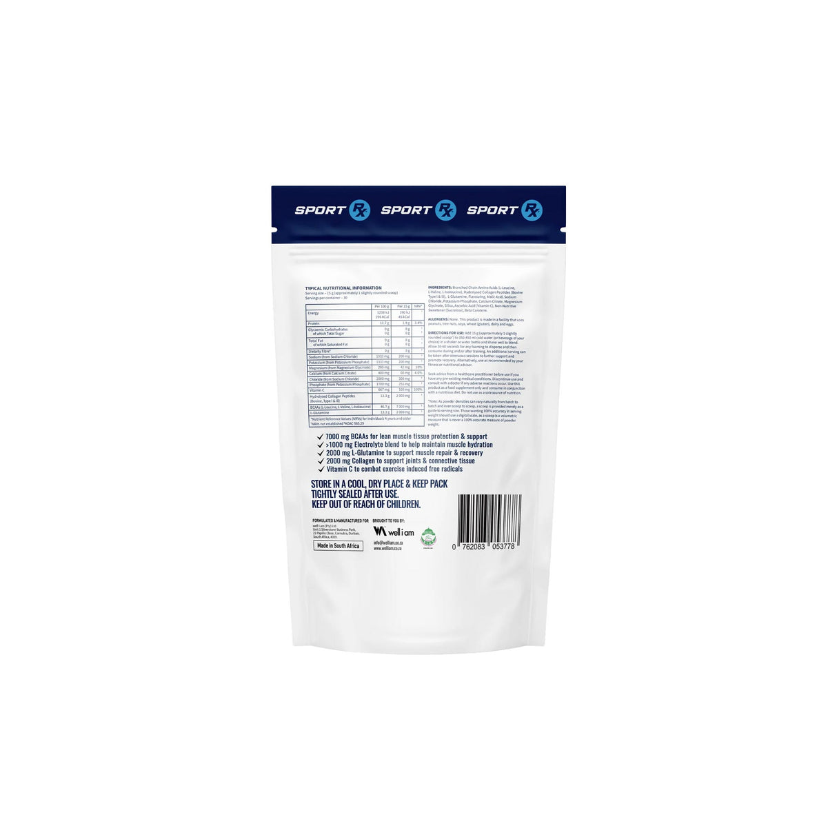 Sport RX Hydra BCAA RX Passion Fruit 450g