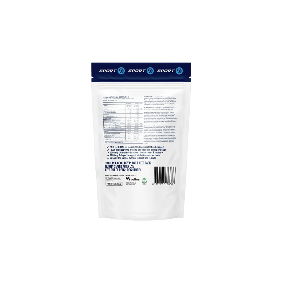 Sport RX Hydra BCAA RX Passion Fruit 450g
