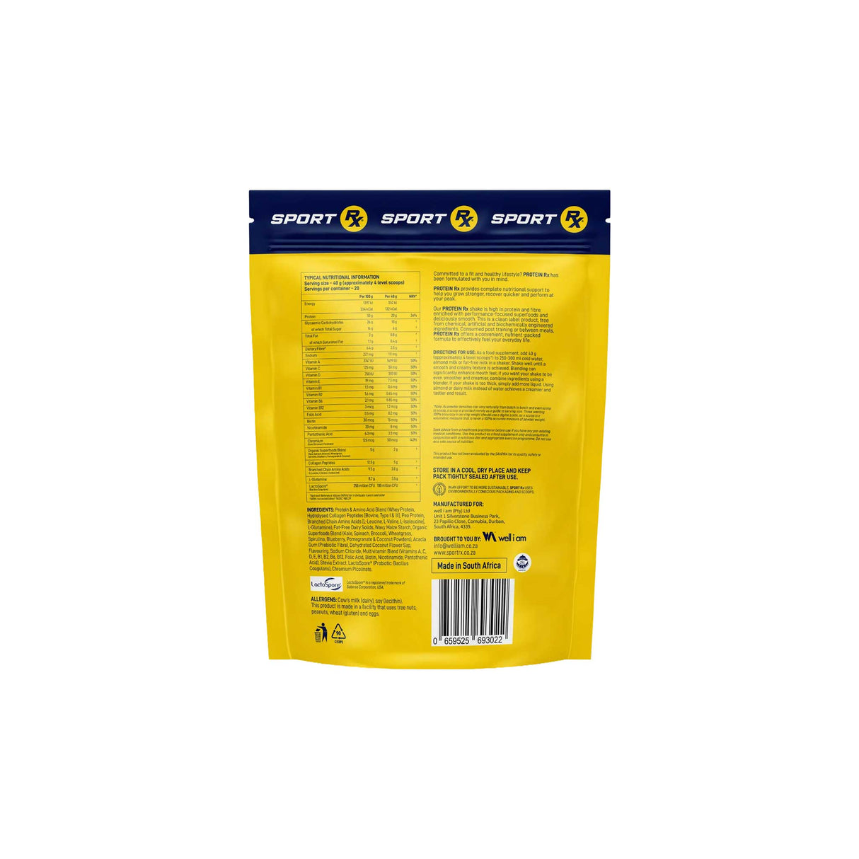 Protein RX - White Chocolate & Peanut Butter 800g