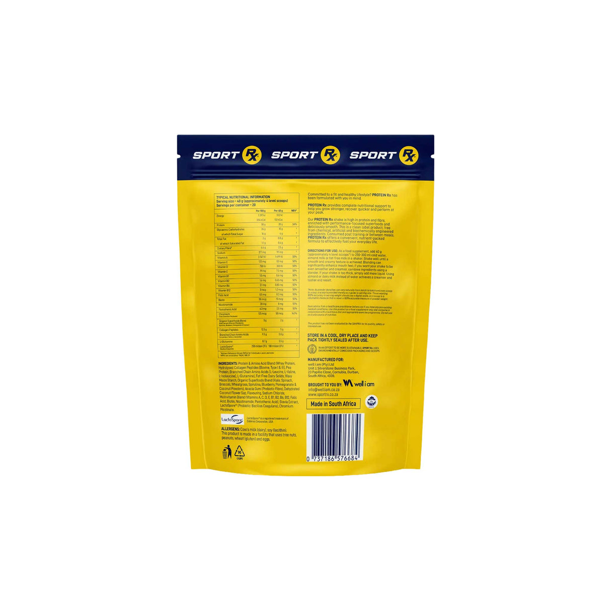 Protein RX - Vanilla Caramel 800g