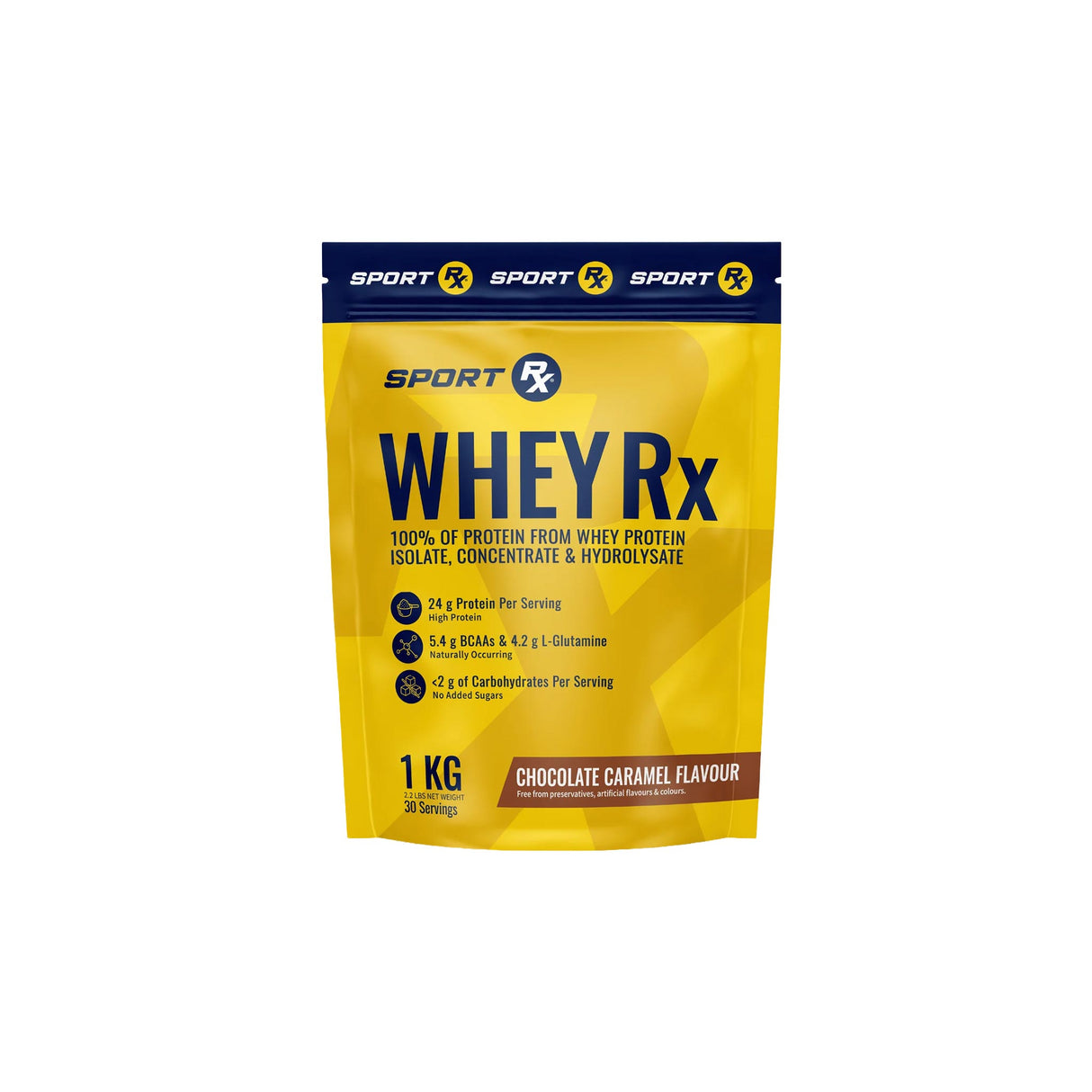 Sport RX Whey Protein Chocolate Caramel 990g