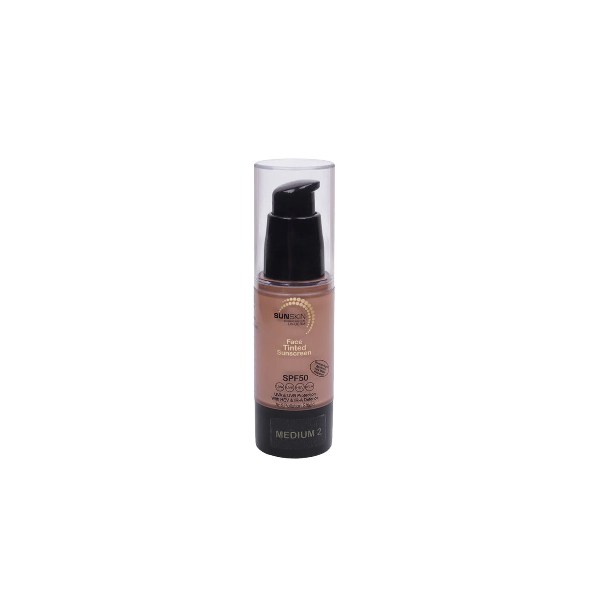 SunSkin UV DERM FACE SPF50 Tinted Sunscreen 30ml
