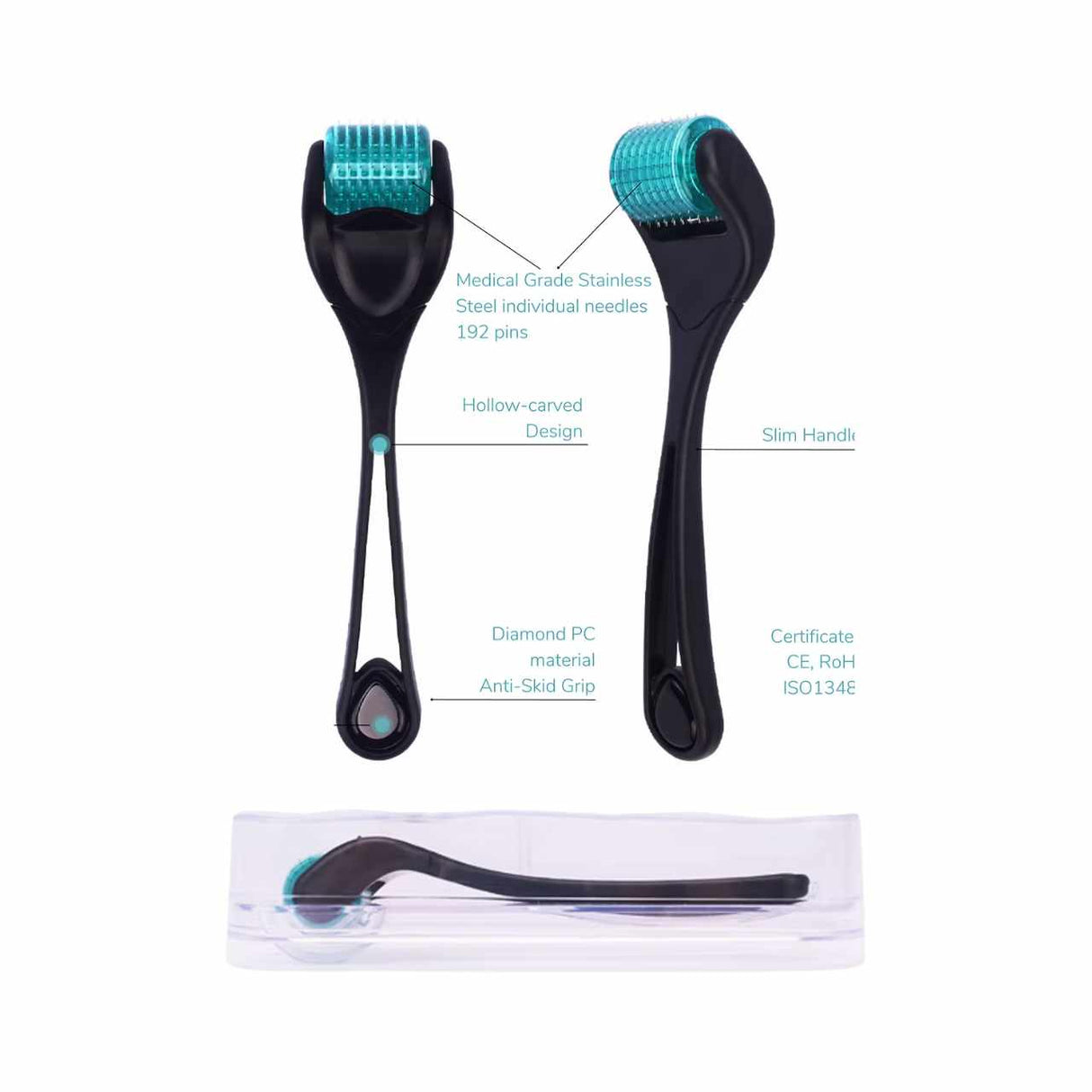 Soopa Skin Derma Roller 0.2mm - White