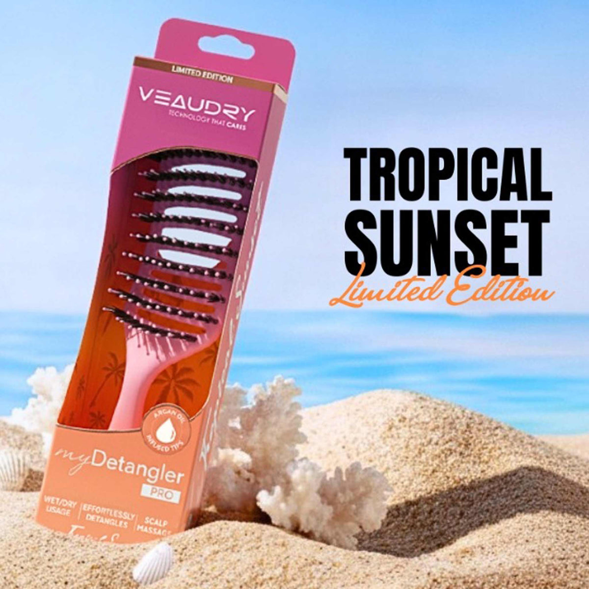 Veaudry myDetangler Pro - Tropical Sunset