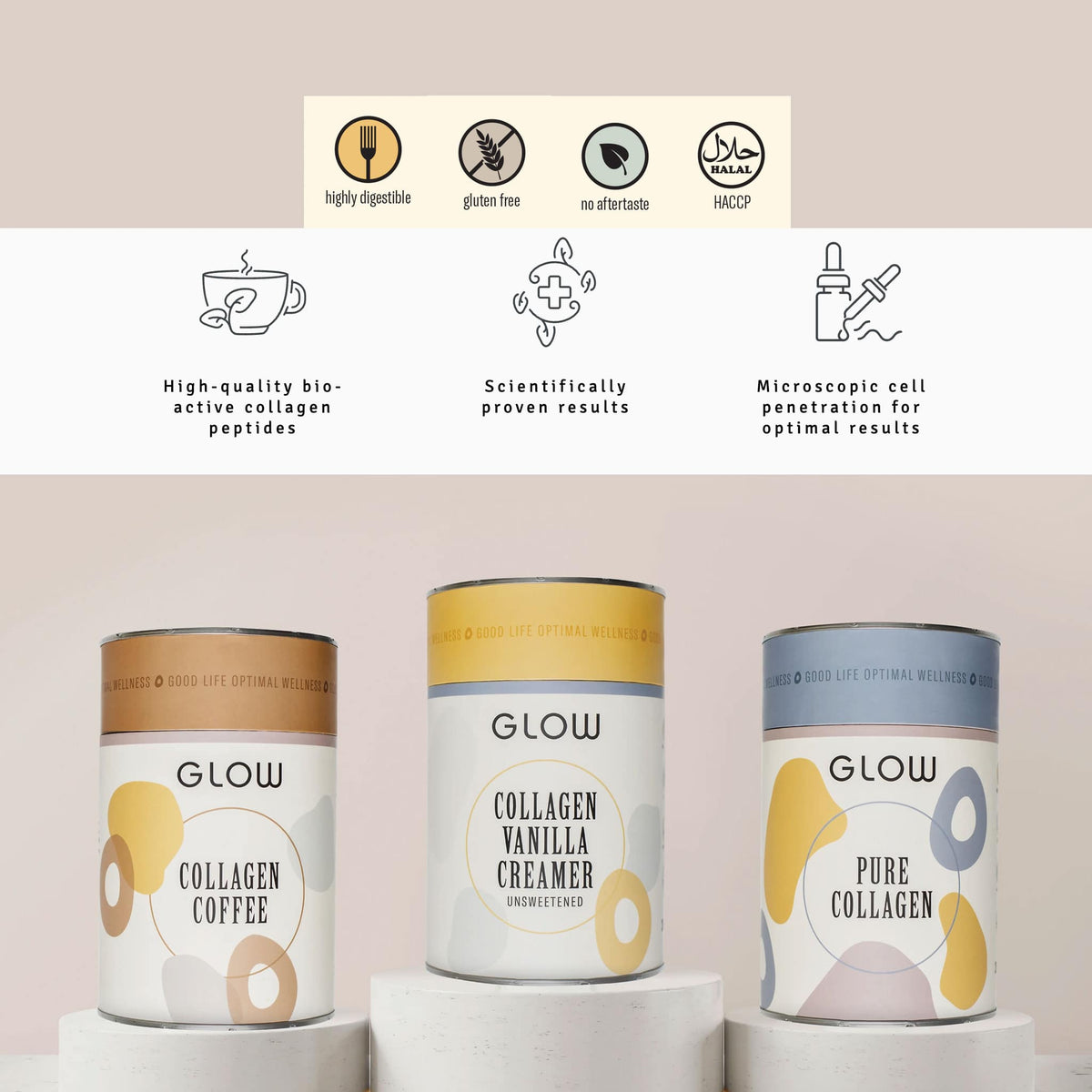 Glow Collagen Vanilla Creamer - Shop Online | Retail Box