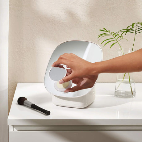 Joseph Joseph Viva Pedestal Mirror with Cosmetic Organiser