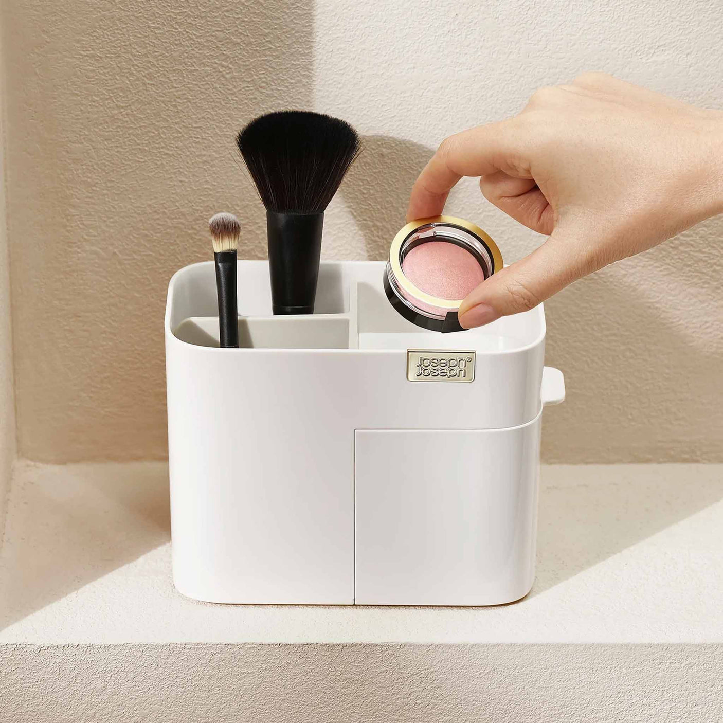 Joseph Joseph Viva Compact Cosmetic Organiser - Shell