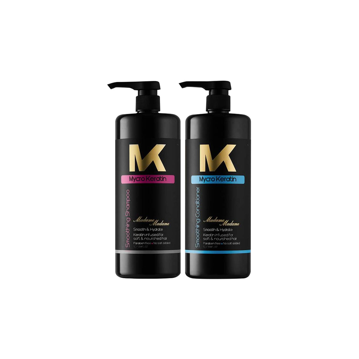 Mycro Keratin Madame Shampoo and Conditioner 1L