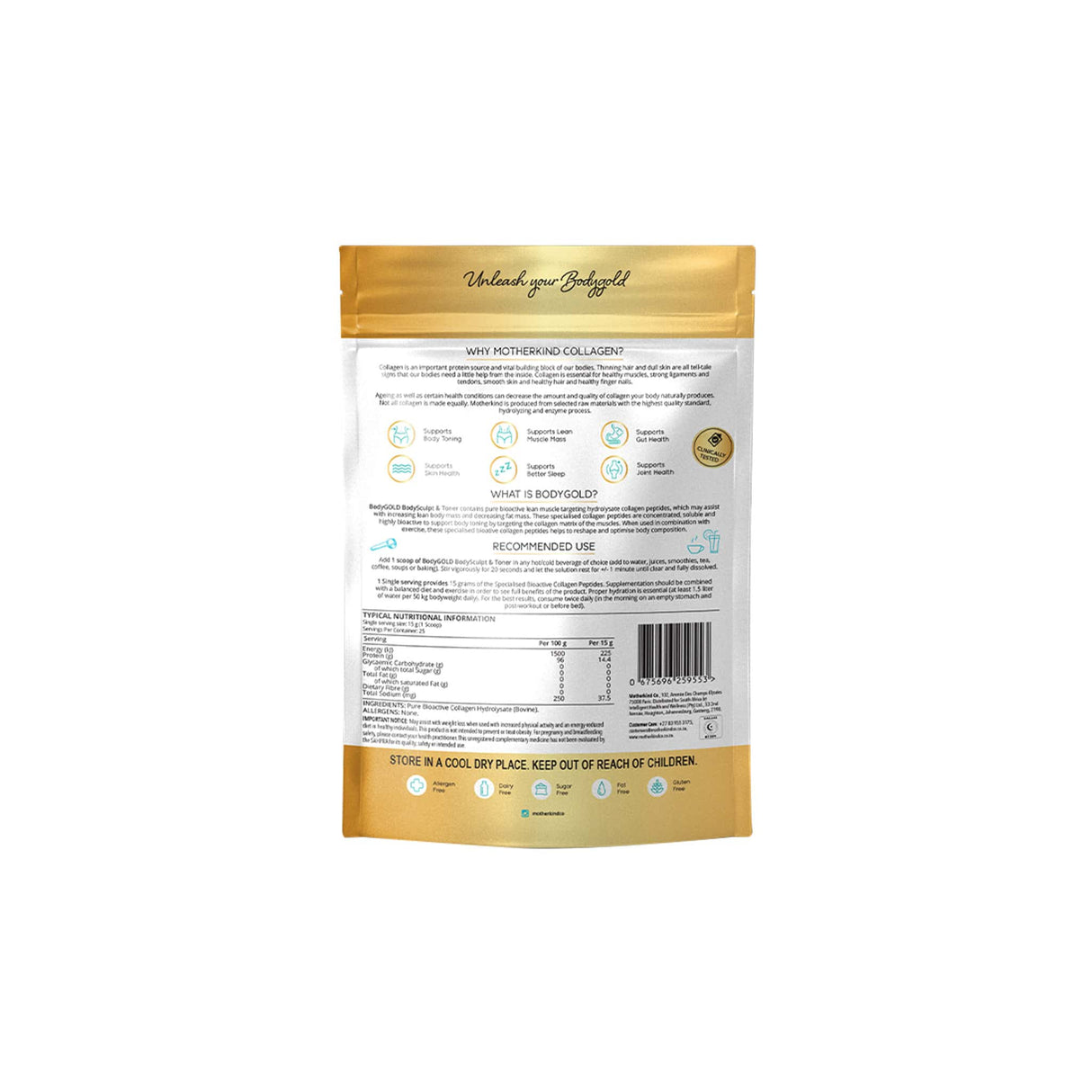 Motherkind BodyGold Collagen Peptides